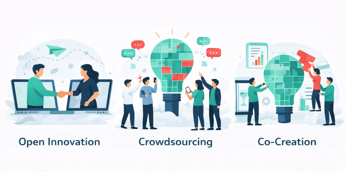 Open Innovation Vs Crowdsourcing Vs Co-Creation